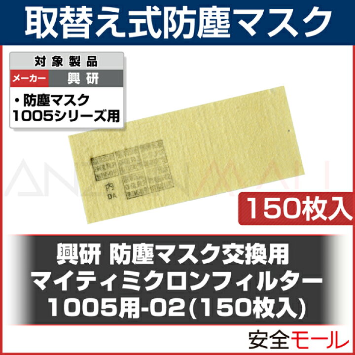楽天市場】興研 取り替え式 防塵マスク用 交換マイティミクロン  