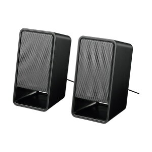 BUFFALO PC�p�X�s�[�J�[ USB�d���w�b�h�z���o�͑Ή� �u���b�N BSSP300UBK