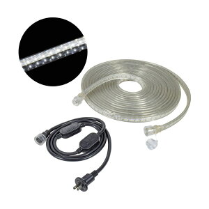 NICHIDO �я�LED�Ɩ� LED�R�l�N�g���C�� ���ʔ��� 10m �� �V���R���^�C�v LECS-R10LA-W