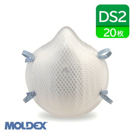 MOLDEX モルデックス DS2 使い捨て 防塵マスク 日本 国家検定合格 20枚 S M サイズ 20枚 [S:2201DS2/M:2207DS2]