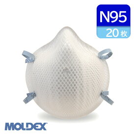 MOLDEX モルデックス N95 使い捨て 防塵マスク CDC NIOSH 検定合格 S M サイズ 20枚 [S:2201N95/M:2207N95]