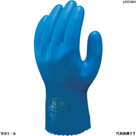 ショーワ 塩化ビニール手袋 耐油ビニローブ5双パック ブルー Lサイズ　NO650L5P　1袋