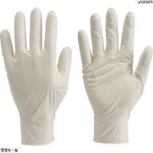 TRUSCO 使い捨て極薄手袋 L ホワイト (100枚入) TGL493L 1箱