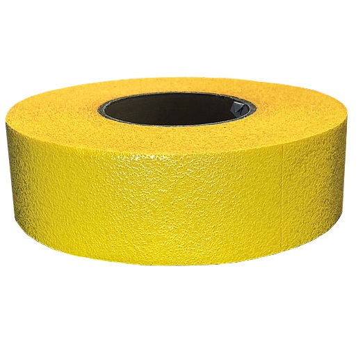 仮ライン反射テープ（粘着性） 50mm 黄色 6巻セット 駐車場舗装・道路