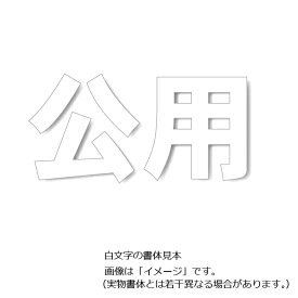 駐車場用路面表示シート「公用」 大　500×500mm 835-051　駐車場用文字シート