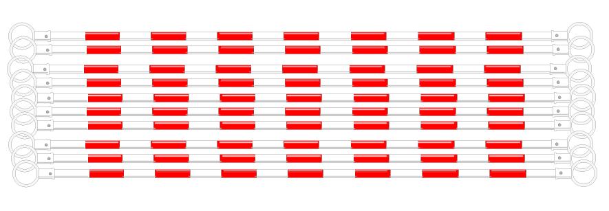 楽天市場】コーンバー カラーコーン用バー 白赤反射 50本 工事保安用品 