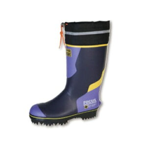 つくし工房 フォーカスライト CW618 ネイビー 防滑スパイク 超軽量 防寒安全長靴