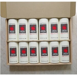 信州アグリファーム小林 りんごジュース カート缶(195g) 12本セット 無添加 数量限定品