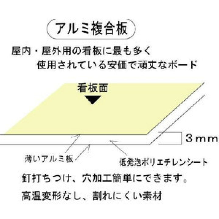 楽天市場 立て札看板 案内板 無地 木杭付 300 1mm 安全 サイン8