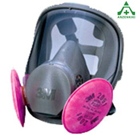 3M アスベスト対策用 全面型防じんマスク 6000F/2091-RL3 (メーカー直送/代引き決済不可)石綿 アスベスト除去工事 スリーエム 防塵マスク