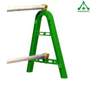 単管バリケード (樹脂製) グリーン 10台セット (個人宅発送不可/代引き決済不可)樹脂製 単管 バリケード 工事現場 区画整理 立入禁止区域 仮囲い 道路工事 安全用品 A型バリケード