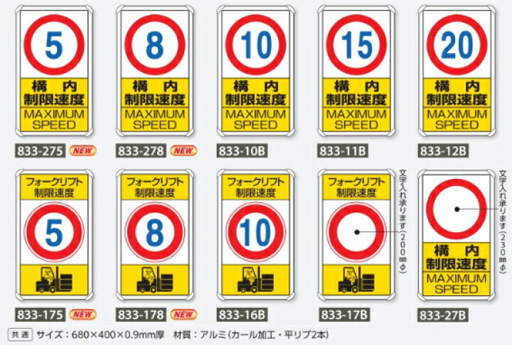 楽天市場 交通構内標識セットc ウェイト ポール付 制限速度 標識は下記からお選びください メーカー直送 代引き決済不可 施設用 構内用 交通標識 規制標識 看板 表示板 案内標識 安全保安用品専門 安全機器 株