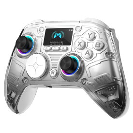 【在庫一掃！7,980円→3,980円！】国内正規品 AOC コントローラー ゲームパッド pc switch steam 多機能ディスプレイ 低遅延 無線・有線3way接続 高精度 ホールスティック トリガー ドリフト防止 設定メモリ Turbo連射 6軸ジャイロセンサー 4段階バイブレーション GC310