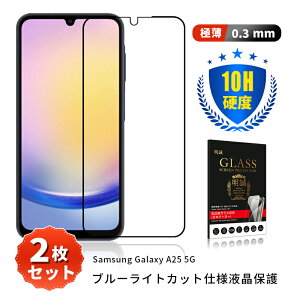 �y2���Z�b�g�zGalaxy A25 5G �����K���X�t�B���� �u���[���C�g�J�b�g�d�l 3D�S�ʕی� �ڂɗD���� �t���ی�K���X�V�[�� �����^ 0.3mm �\�ʍd�x10H �ϏՌ� ���h�~ �N���A ��U�h�~ �w��y�� SC-53F doco