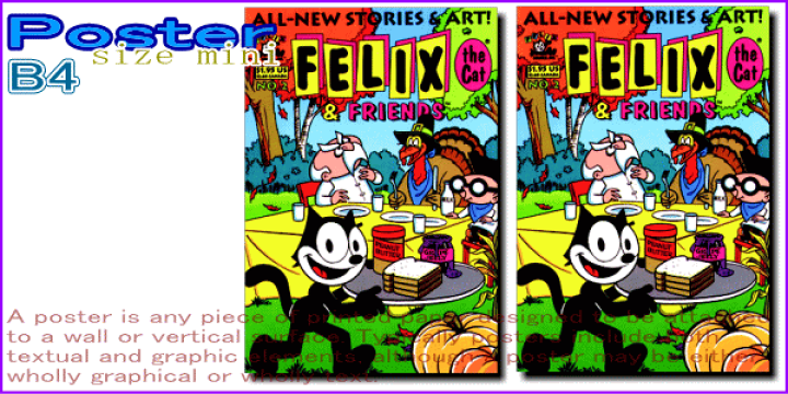 楽天市場】フェリックス【Felix the Cat】【NO.2】ポスター！アメリカ