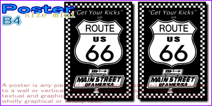 楽天市場】ルート66【Route 66】【ブラック】ポスター！アメリカ