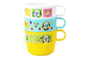 【いないいないばあっ!】スタッキングコップ3P【ワンワン】【うーたん】【Eテレ】【コップ】【カップ】【食事】【食器】【キャンプ】【アウトドア】【バーベキュー】【行楽】【遠足】