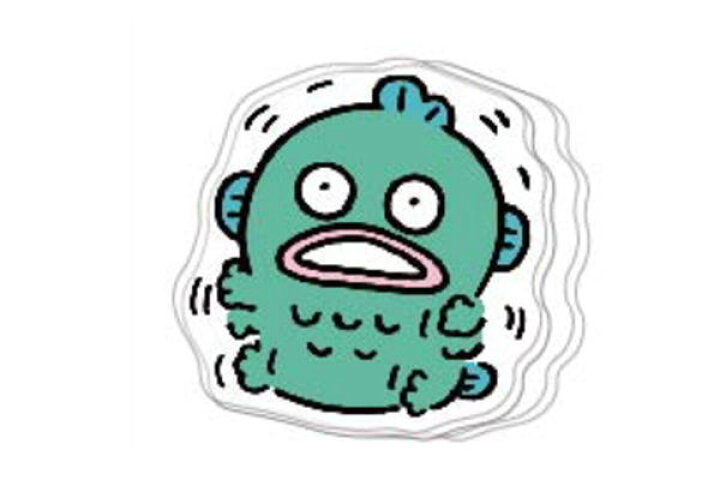 楽天市場 送料無料 日本製 サンリオキャラクター ナガノ アクリルクリップ ハンギョドン ハンギョ はんぎょどん はんぎょ 半魚人 魚人 サンリオ 留め クリップ くりっぷ 文房具 学校 コラボ 雑貨 グッズ
