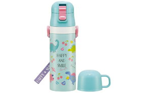 【オリジナル】超軽量コンパクト2WAYステンレスボトル【ハッピーアンドスマイル】【ダイナソー】【恐竜】【サウルス】【水筒】【すいとう】【ボトル】 【マグ】【遠足】【アウトドア】