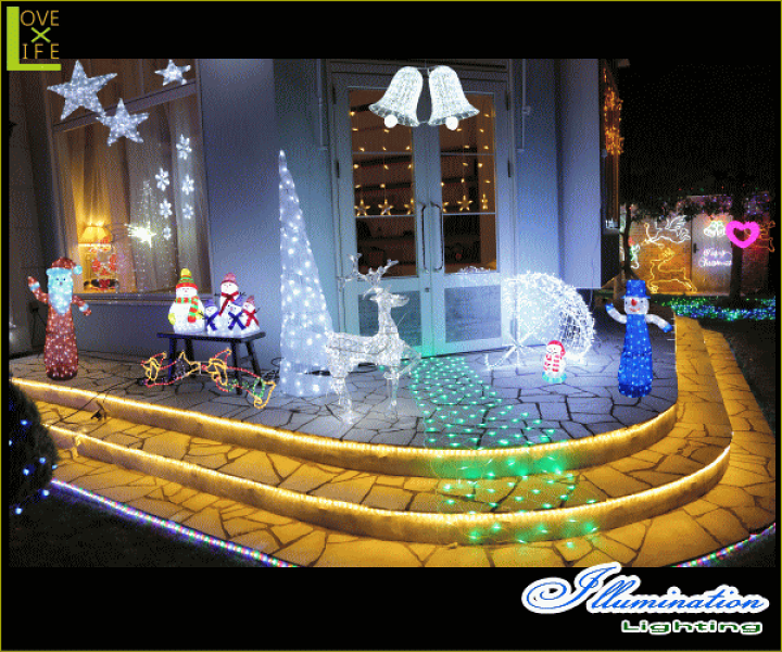 LED】【イルミネーション】【大型商品】LEDクリスタル サンタクロース