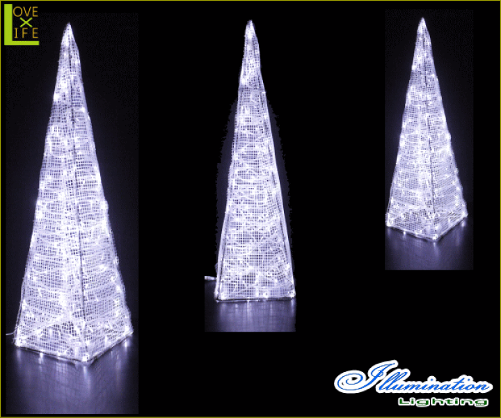 【LED】【WP】【大型商品】LED クリスタルタワー【L】【コーン】【三角】【トンガリ】【塔】【タワー】【ツリー】【イルミネーション】【クリスタル】【エコ】AOIデパートの新作イルミネーション【大人気】【電飾】【クリスマス】【省エネ】【大人気】 | AOIデパート