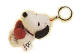 【送料無料】　 スヌーピー　SNOOPY　プチふわマスコットキーホルダーハート　ブラック　黒　ピーナッツ　ウッドストック　すぬーぴー　アニメ　キャラクター　キーホルダー　キーリング　鍵　ぬいぐるみ　人形　雑貨　グッズ