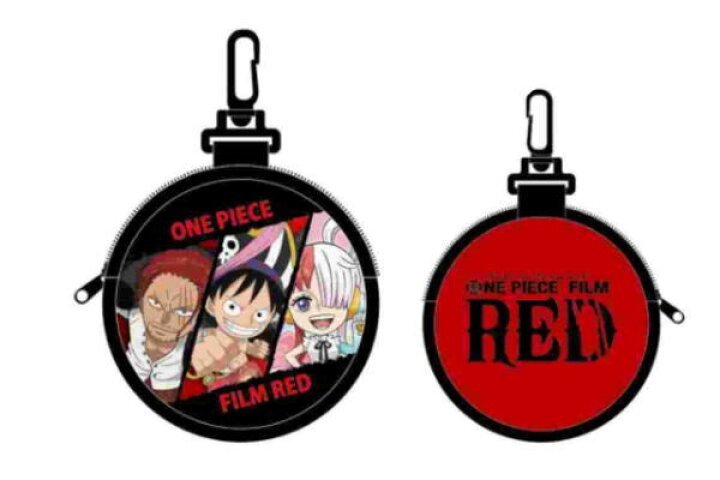 楽天市場 ワンピース One Piece 丸型カラビナ付きポーチ ルフィとシャンクスとウタ 海賊 アニメ 漫画 映画 ワンピース フィルムレッド ポーチ ケース コインケース 小銭入れ 小物入れ 収納 雑貨 グッズ ａｏｉデパート