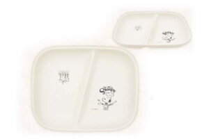 【日本製】【スヌーピー】【SNOOPY】木目調スクエアプレート【ホワイト】【白】【シェフ】【ピーナッツ】【ウッドストック】【すぬーぴー】【アニメ】【ワンプレート】【お皿】【食事】