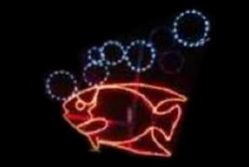 【イルミネーション】魚イルミネーション【オレンジ】【魚】【アニマル】【動物】【平面】【壁掛け】【輝き】【電飾】【LED】【モチーフ】【クリスマス】【かわいい】