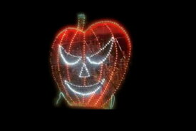 【イルミネーション】ハロウィンイルミネーション【オレンジ】【ハロウィン】【ジャック・オー・ランタン】【かぼちゃ】【平面】【壁掛け】【輝き】【電飾】【LED】【モチーフ】【かわいい】