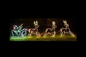 【イルミネーション】サンタイルミネーション【ブラウン】【サンタクロース】【トナカイ】【クリスマス】【平面】【壁掛け】【輝き】【電飾】【LED】【モチーフ】【かわいい】
