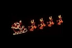 【イルミネーション】サンタイルミネーション【レッド】【ブラウン】【サンタクロース】【トナカイ】【クリスマス】【平面】【壁掛け】【輝き】【電飾】【LED】【モチーフ】【かわいい】