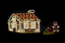【イルミネーション】クリスマスイルミネーション【オレンジ】【イエロー】【サンタクロース】【お菓子の家】【クリスマス】【平面】【壁掛け】【輝き】【電飾】【LED】【モチーフ】【かわいい】