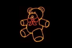 【イルミネーション】クマイルミネーション【ブラウン】【レッド】【クマ】【人形】【テディベア】【クリスマス】【平面】【壁掛け】【輝き】【電飾】【LED】【モチーフ】【かわいい】