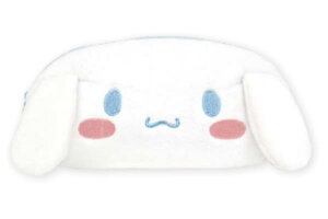 サンリオキャラクターズ ぬいぐるみフェイスポーチシナモロール シナモちゃん シナモ しなもろーる しなも ポーチ ケース ペン入れ 筆箱 収納  文房具 学校 勉強 雑貨