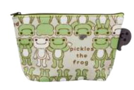 【かえるのピクルス】【pickles the frog】ピクルス 横並び 化粧ポーチ【ピクルス】【ぴくるす】【かえる】【カエル】【カエルのピクルス】【化粧ポーチ】【小物入れ】【ポーチ】【雑貨】【グッズ】【かわいい】