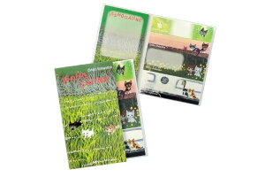 【日本製】【オリジナル】付箋【2】【いっしょがいいね】【ネコ】【ねこ】【動物】【アニマル】【ふせん】【フセン】【メモ】【整理】【文房具】【学校】【雑貨】【グッズ】【かわいい