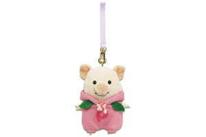 【送料無料】 オリジナル ぷーとん マスコットキーホルダーももパーカー ブタ ぶた 豚 動物 アニマル キーホルダー キーリング 鍵 ぬいぐるみ 人形 雑貨 グッズ かわ