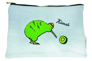【オリジナル】【ふわとり】ポーチ【キウイ】【鳥】【とり】【トリ】【動物】【アニマル】【ケース】【小物入れ】【メイク】【化粧】【コスメ】【収納】【雑貨】【グッズ】【かわいい