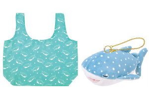 エコバッグ オリジナル かむかむズ エコバッグじんべえさん かむかむズ ぬいぐるみ マスコット アニマル 動物 ジンベエザメ サメ 買い物 お出かけ 雑貨 グッズ かわいい