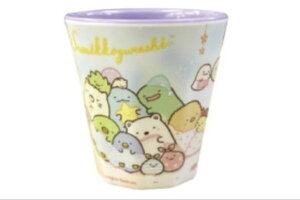 すみっコぐらし プリントメラミンカップブルー 青 いっしょにおとまり会 すみっこぐらし サンエックス すみっこ すみっコ ゆるキャラ カップ コップ 食事 食器 キッチン