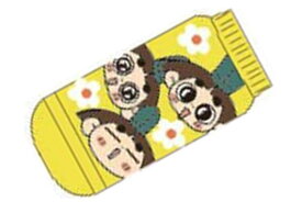 【送料無料】【おじゃる丸】スモプラキッズソックス【テレビ】【NHK】【アニメ】【ソックス】【キッズ】【くつした】【靴下】