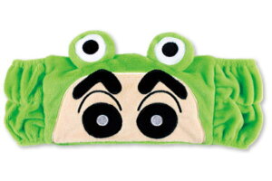 クレヨンしんちゃん ヘアバンドかえる 変身しんちゃん しんちゃん しんのすけ テレビ アニメ 漫画 映画 髪留め バンド ヘアバン お風呂 洗顔 メイク コスメ 雑貨 グ