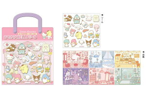 サンリオキャラクターズ おでかけHELLOシールハローキティ マイメロディ クロミ シナモロール ポムポムプリン ポチャッコ ハンギョドン シール ステッカー 文房具 子供 キ