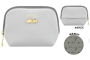 【スヌーピー】【SNOOPY】ポーチ【ネソベリグレー】【すぬーぴー】【ピーナッツ】【アニメ】【ケース】【ポーチ】【小物入れ】【メイク】【化粧】【コスメ】【収納】【雑貨】【グッズ】