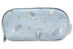 日本製 ピーターラビット Peter Rabbit 京染眼鏡ケースブルー 青 キャロット ウサギ 絵本 アニメ 映画 ポーチ ケース 眼鏡入れ 収納 雑貨 グッズ かわいい