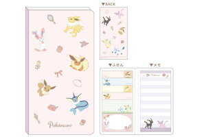 ポケットモンスター スマホカバーふせんメモSugary mode イーブイ 進化 ブイズ ポケモン ゲーム アニメ 映画 付箋 メモ メモ帳 文房具 雑貨 グッズ かわいい
