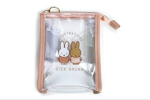 【送料無料】 miffy ミッフィー クリアワンポイントシリーズ クリアポーチピンク ウサギ  ミッフィーちゃん ディック・ブルーナ 絵本 アニメ ポーチ ケース 小物入れ メイ