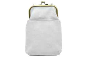 【送料無料】【tottua】がま口2WAYスマホショルダー【グレー】【キャンバス】【ポーチ】【ケース】【ポシェット】【斜め掛け】【小物入れ】【スマホ入れ】【収納】【お出かけ】【アウトド