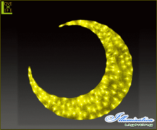 【ハロウィン】LEDクリスタルムーン【月】【三日月】【2D】【クリスマス】【イルミネーション】【電飾】【装飾】【飾り】【パーティ】【イベント】【光】【LED】【モチーフ】【かわいい】ハロウィンイルミネーションも大人気素敵なパーティになっちゃいます